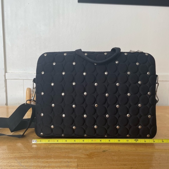 Typo Studded Laptop Bag - Picture 2 of 3